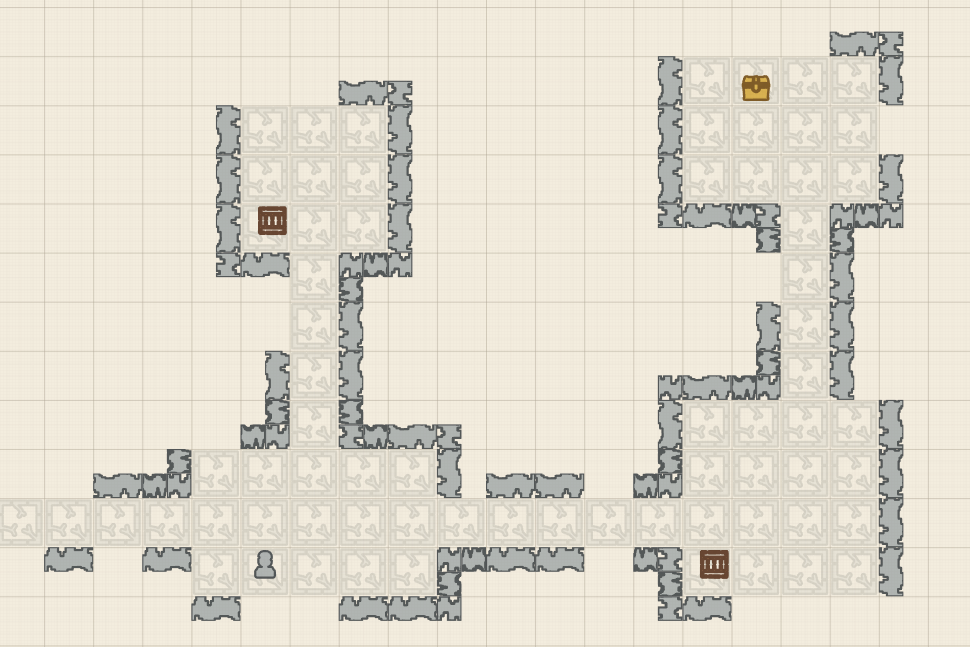 Finished tabletop RPG battle map layout ready to print for session play