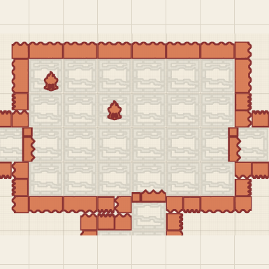 Custom battle map room created in the RPG Stencils Map Maker