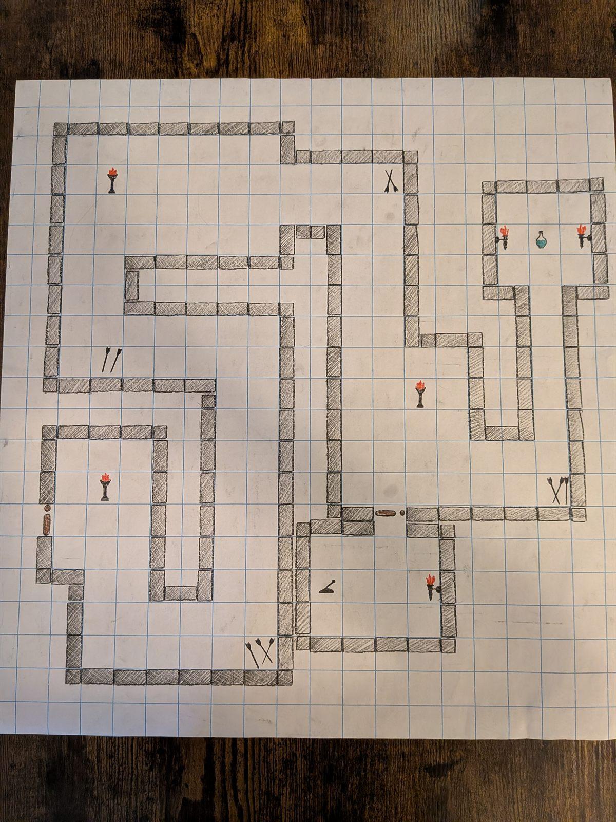 Dungeon Corridor with Arrow Traps