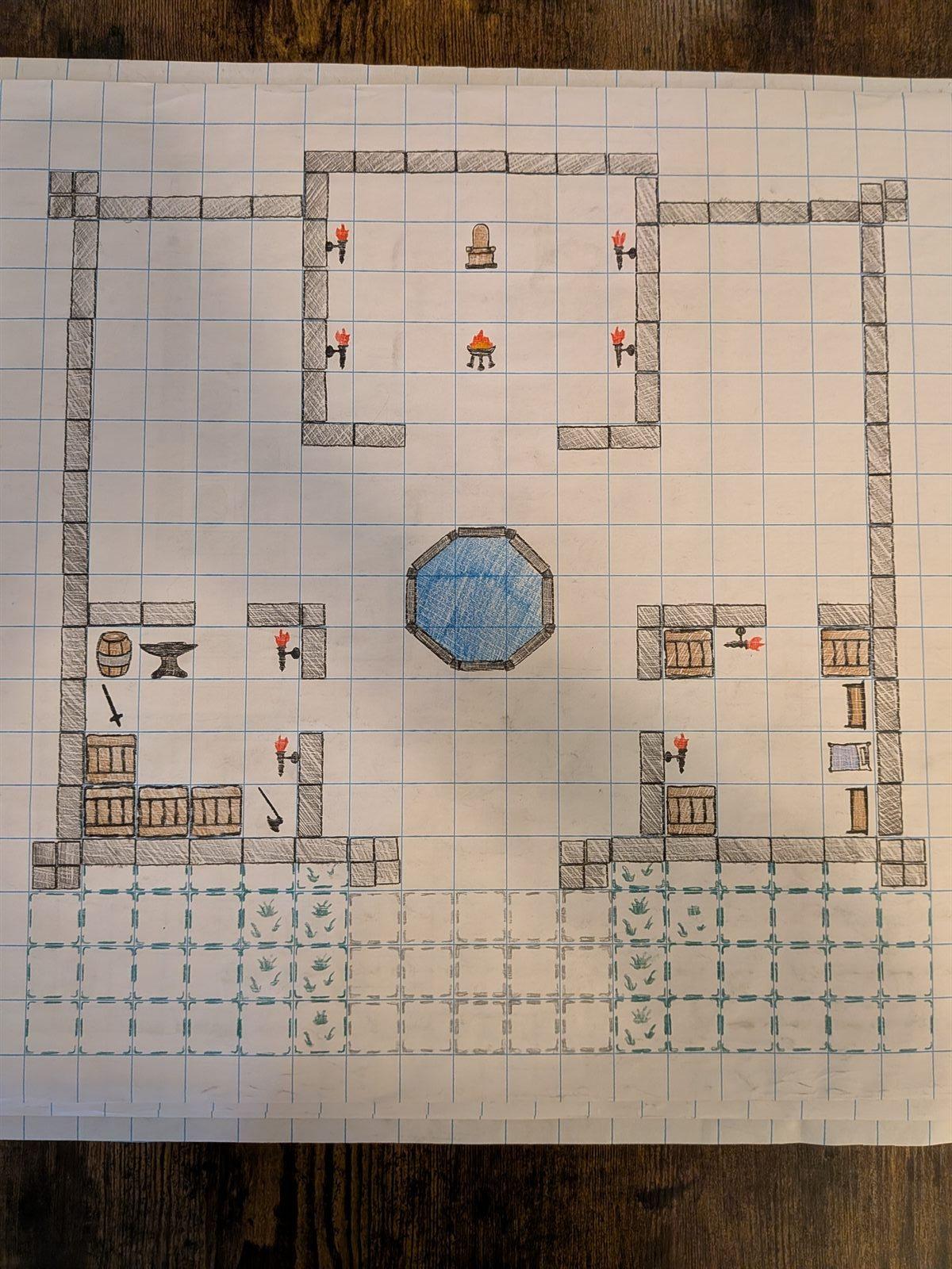 Manor Compound with Fountain & Main Chambers